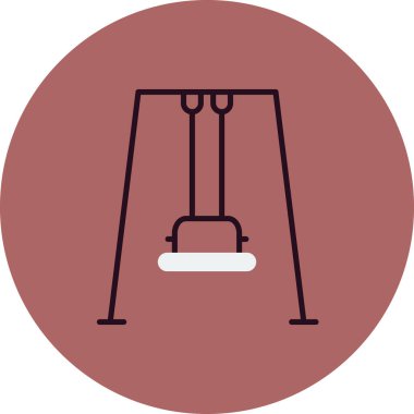 Swing simgesinin vektör illüstrasyonu