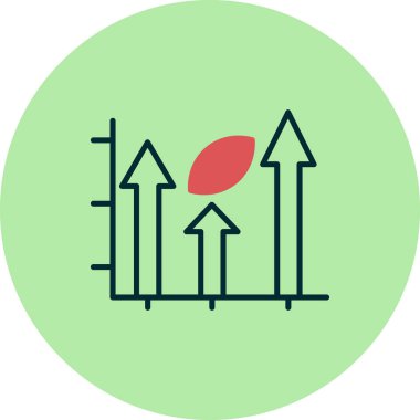 Grafik simgesi vektör illüstrasyonu