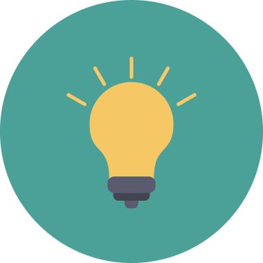 Fikir simgesi vektör illüstrasyonu