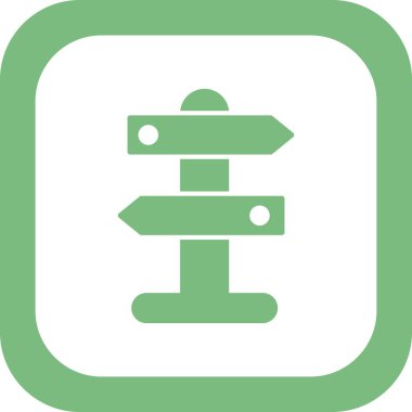 Pano simge vektör illüstrasyonunu imzala