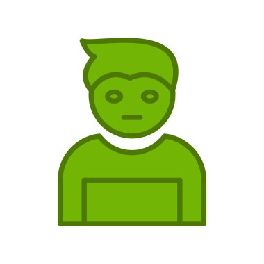 Profil simgesi, vektör illüstrasyonu