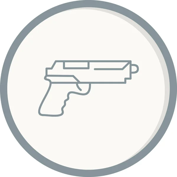 Vektor Illustration Eines Waffensymbols — Stockvektor