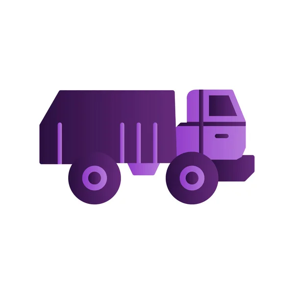 Military Truck Icon Vector Illustration — Stok Vektör