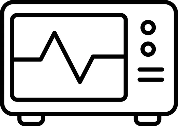 Ilustración Vectorial Ecg Monitor — Vector de stock