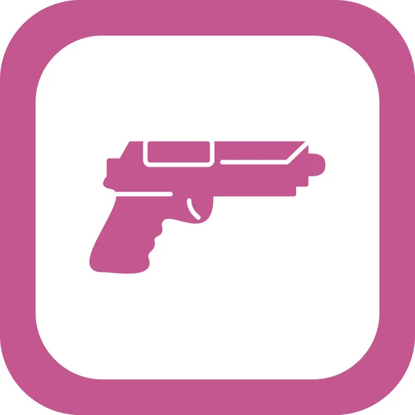 Vector Illustration Gun Icon — Stock Vector