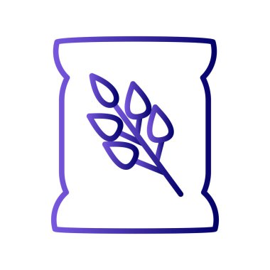 Tohum çantası simgesini, vektör çizim