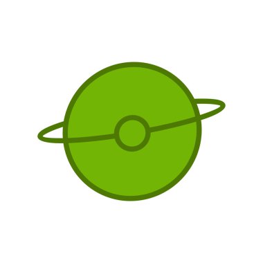 Gezegen simgesinin vektör çizimi, uzay sembolü