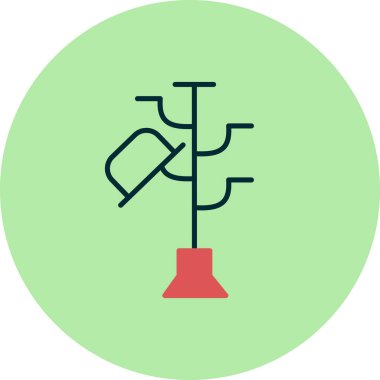 Hatstand simgesi, vektör çizimi