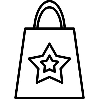 çanta simgesi vektör illüstrasyonu