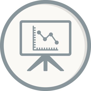 sunum simgesi vektör illüstrasyonu