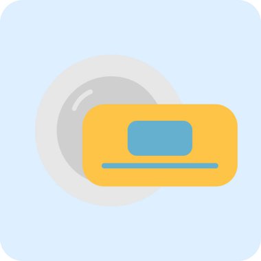 Moda stili izole edilmiş arkaplanda bulaşık makinesi simgesi