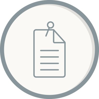 Kağıt, belge simgesi modada  