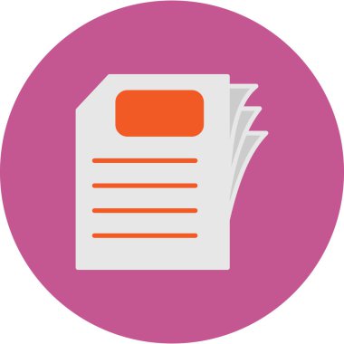 Kağıt, belge simgesi modada  