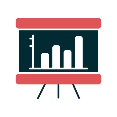 grafik, diyagram simgesi vektör çizimi