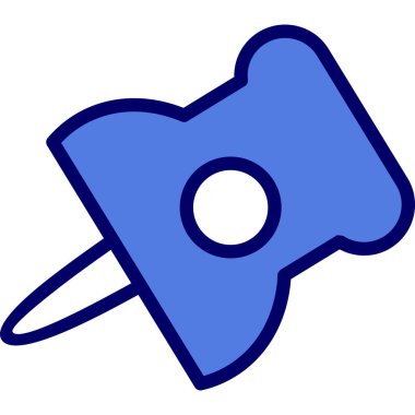 İllüstrasyon Kağıt Ataç ikonu vektörü, okul logosu kavramı 