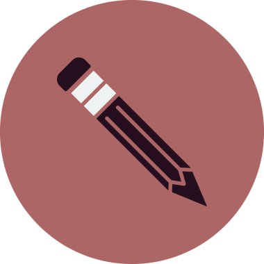 Kalem simgesi, vektör illüstrasyonu