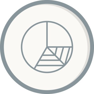 grafik, diyagram simgesi vektör çizimi