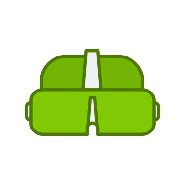 Bir VR gözlük simgesinin vektör çizimi 