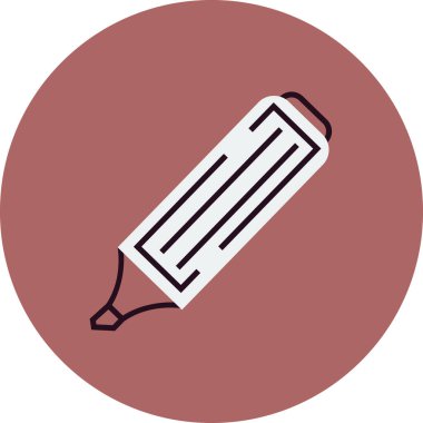 Vurgulayıcı ağ simgesi, basit illüstrasyon