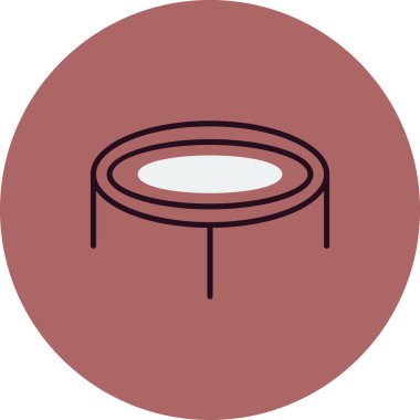 Trambolin. Web simgesi basit tasarım