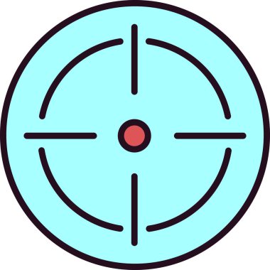 hedef simge vektör illüstrasyonu 