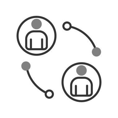 Bağlantı simgesi, vektör illüstrasyonu