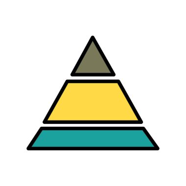 grafik, diyagram simgesi vektör çizimi