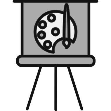 Palet. Web simgesi basit tasarım