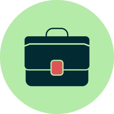 evrak çantası simgesi, vektör illüstrasyonu 