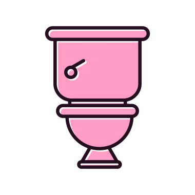 tuvalet ikonu vektör illüstrasyonu