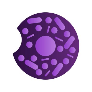 Çörek ikonu. düz vektör illüstrasyonu.   