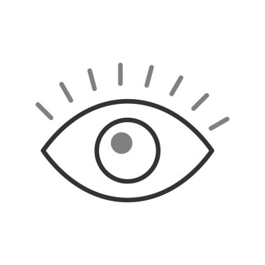 Göz simgesi vektör illüstrasyonu