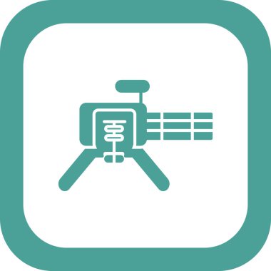 Bir silah simgesinin vektör illüstrasyonu 