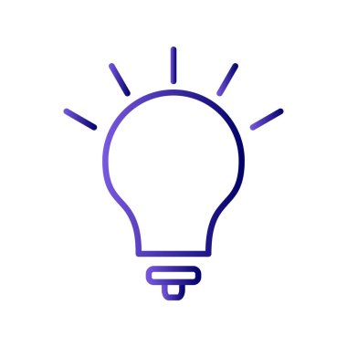 Fikir simgesi vektör illüstrasyonu