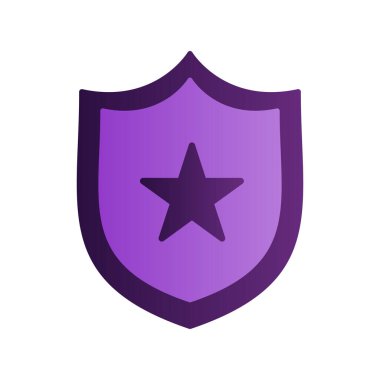 Polis Rozeti simgesi, vektör illüstrasyon tasarımı