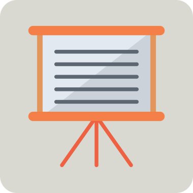 sunum simgesi vektör illüstrasyonu