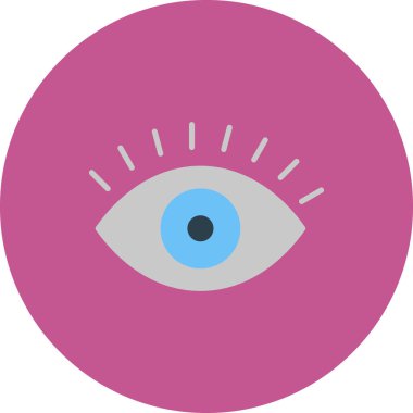 Göz simgesi vektör illüstrasyonu