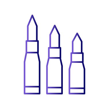 Kurşunların düz simgesi 