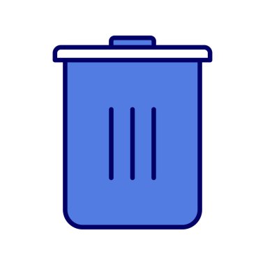 Çöp kutusu simgesi. özet çizimi  