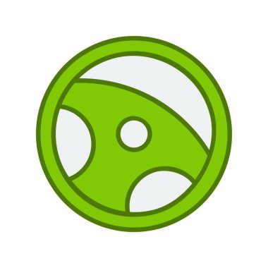 Bir direksiyon simgesinin vektör çizimi. 