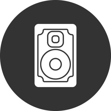 ses aygıtı müzik simgesi vektör illüstrasyon grafik tasarımı 