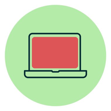 Bilgisayar. Web simgesi basit illüstrasyon 