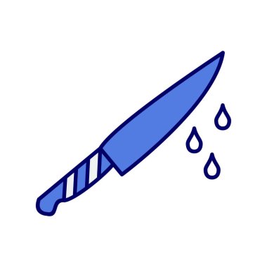 bıçak simgesi vektör illüstrasyonu