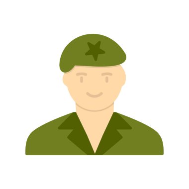 asker simgesi vektör illüstrasyonu