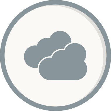 Bulut simgesi vektör illüstrasyonu
