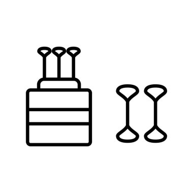 Cotton Swab vektör simgesi