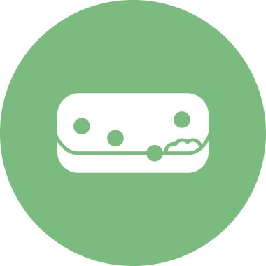 Sünger simgesinin vektör illüstrasyonu