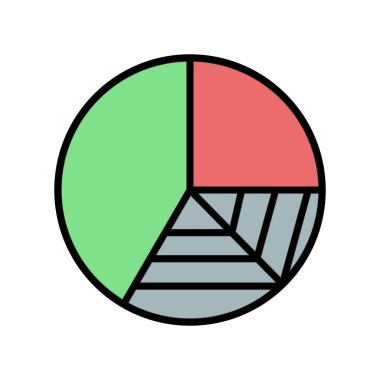 grafik, diyagram simgesi vektör çizimi