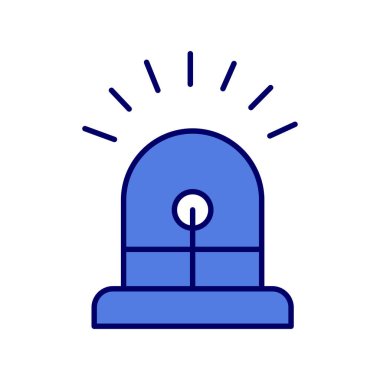 Siren simgesi, vektör çizimi