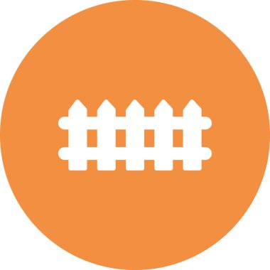 çit simgesi, vektör çizimi